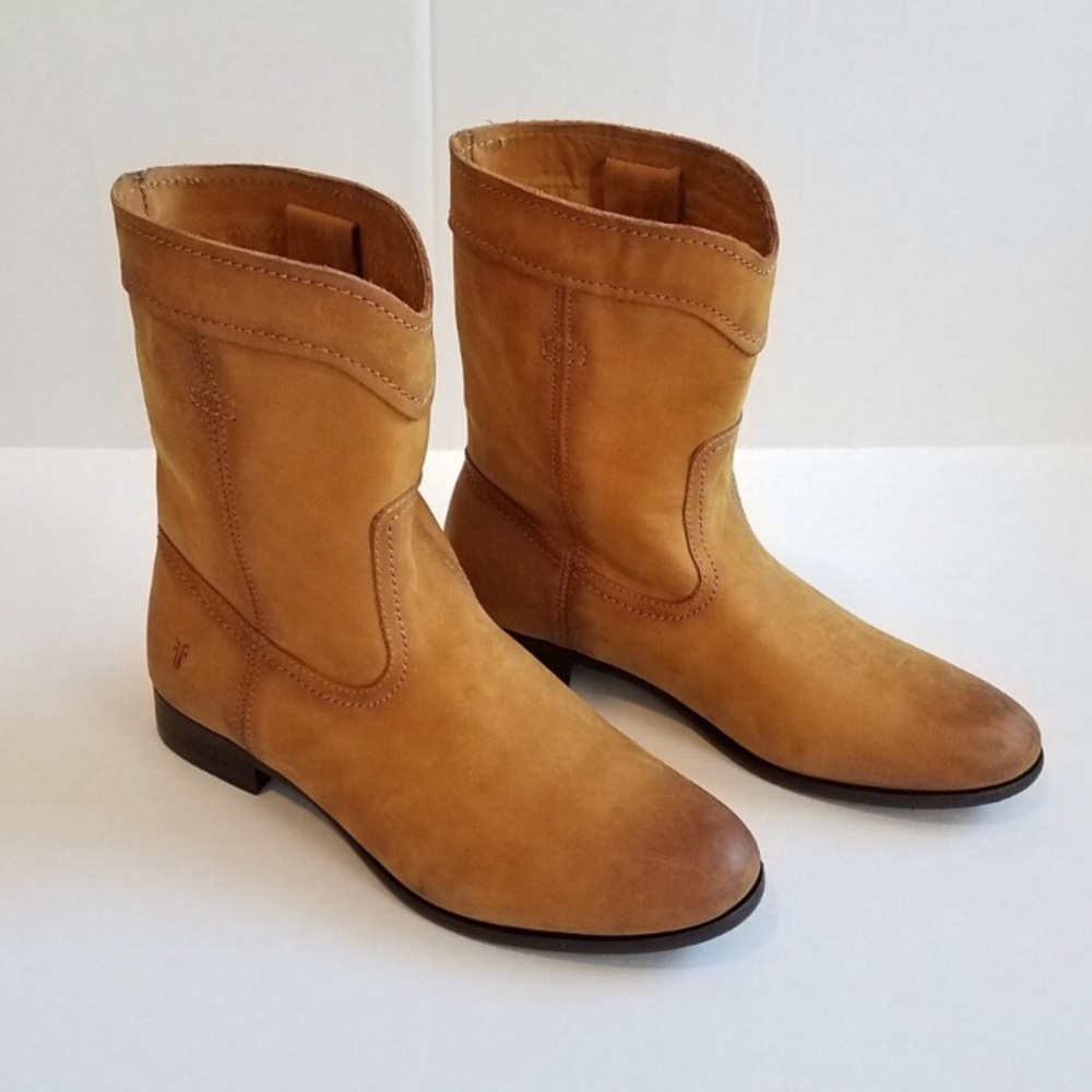 FRYE Western Cognac Riding Boots Size 7 6.5